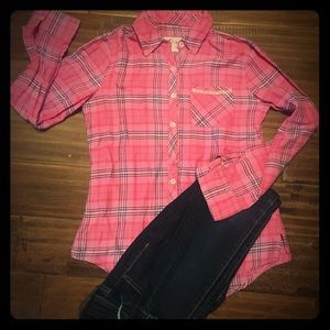 Longe sleeve pattern Justice cotton shirt